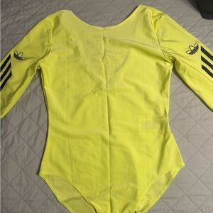 Adidas Women's Neon Yellow Bodysuit